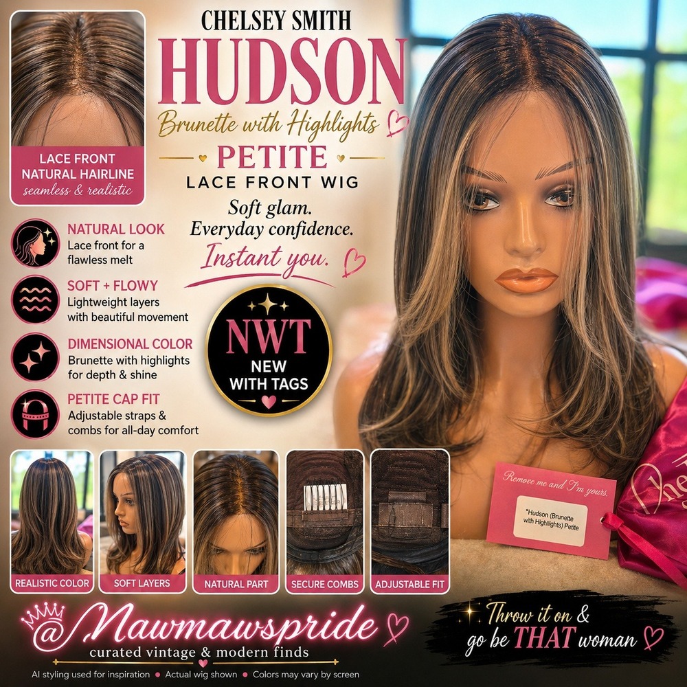 Chelsey Smith Hudson Petite Lace Front Wig - Brunette with Highlights